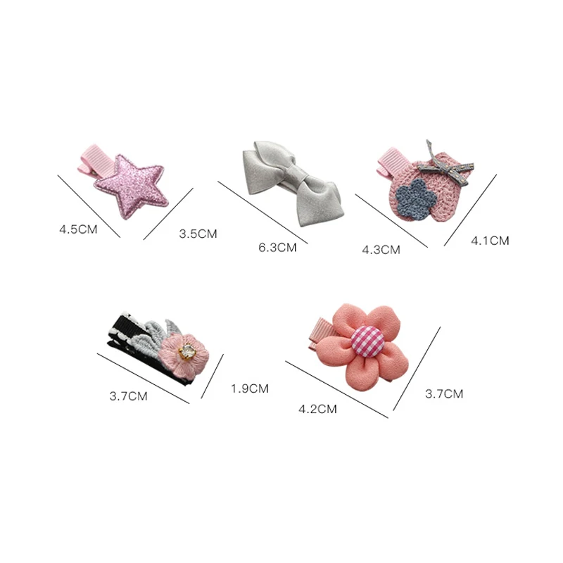 

5 Pcs Cute Cartoon Hair Clips For Little Girls Wonderful Attractive Hair Bands Suitable For Daily Wear Hairpins Nice Accessories