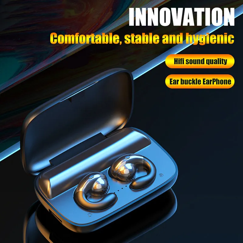 

S19 TWS 5,0 Bluetooth наушники Беспроводная гарнитура PK GT1 Висячие Наушники с костной проводимостью бинауральные наушники HD звонки беспроводные нау...