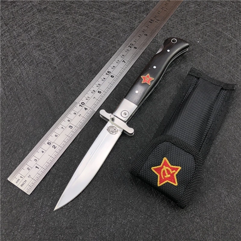 

Быстрая доставка Finka NKVD KGB wit EDC ручной складной карманный нож полимерная ручка 440C лезвие с зеркальной отделкой инструмент для кемпинга на пр...