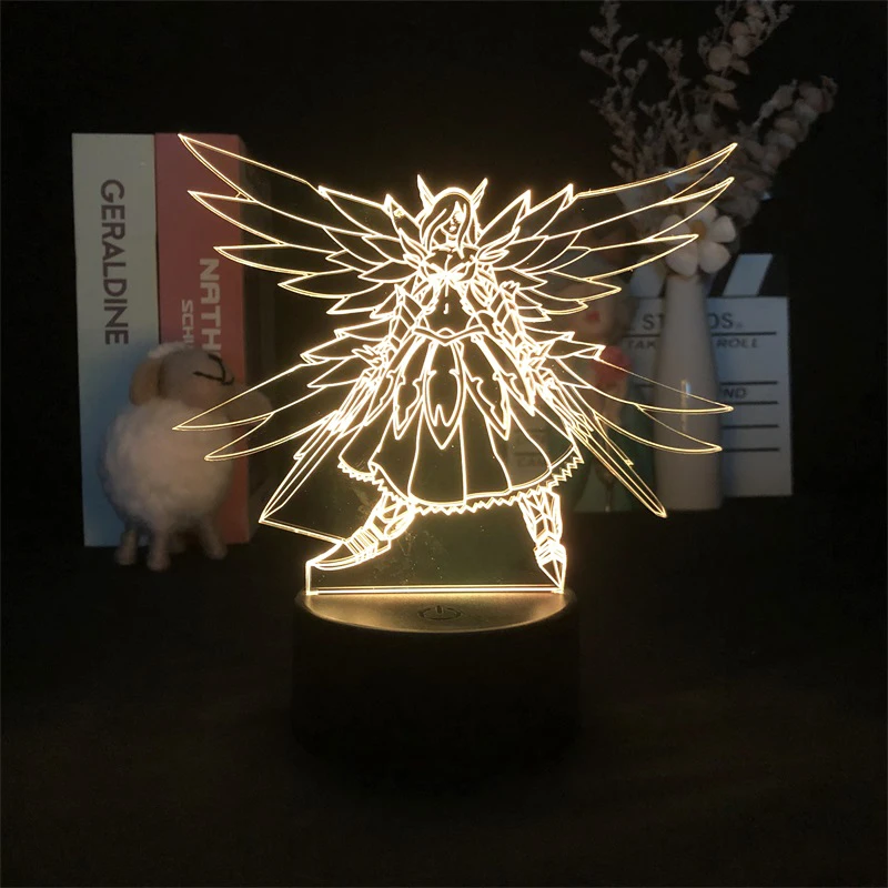 

Светодиодный ночсветильник с питанием от USB, 3D лампа, сказочный хвост, алый, акриловый ночсветильник с управлением через приложение, подарок...