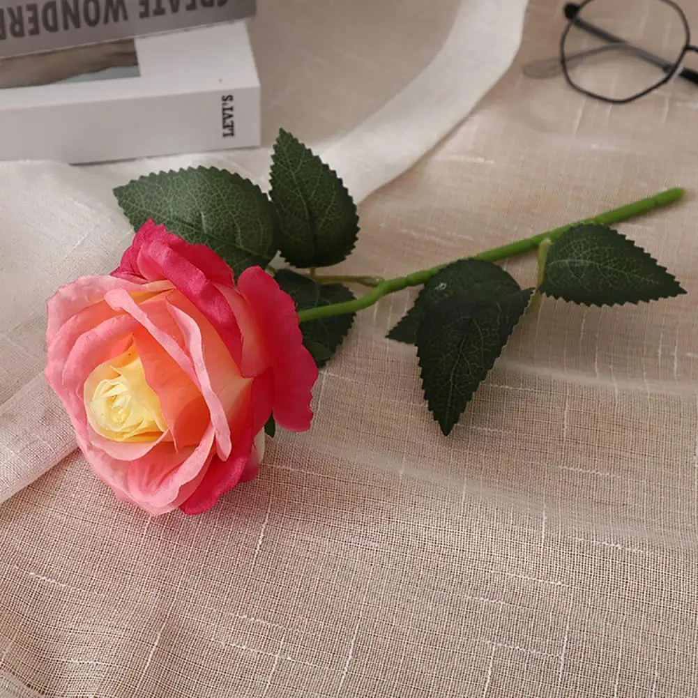 

Нежная текстура практичный Искусственный цветок розы Свадебный декор для спальни