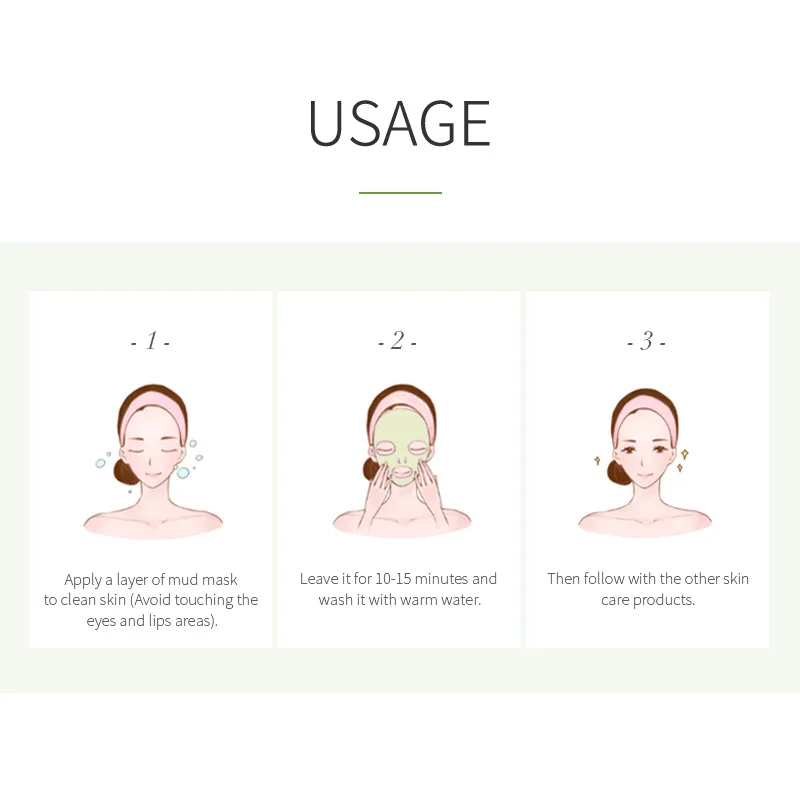 

LAIKOU 7pcs Matcha Green Clay Mud Face Mask Anti wrinkle Night Facial Packs dark circle Moisturize Anti-Aging Mask for facecare