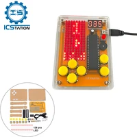 diy game kits led dot matrix display module creative electronics experiment kit for tetrissnakeplaneracingfruit slot