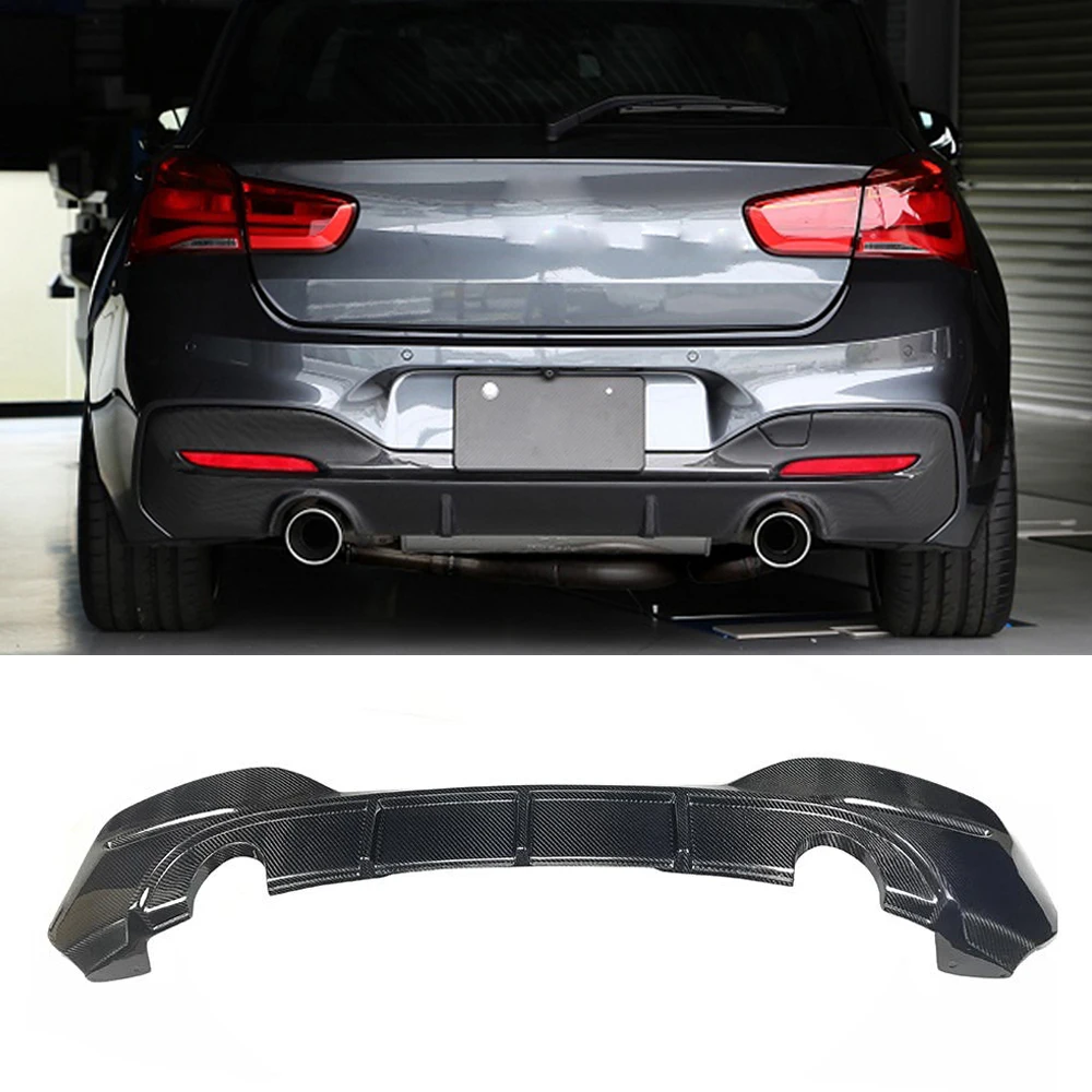 Губа диффузора заднего бампера для BMW F20 F21 M Sport 120i Hatchback 2016 2017 2018 углеродное