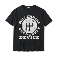 vintage funny racing shirt millennial anti theft device printed on personalized tops t shirt company cotton mens t shirts