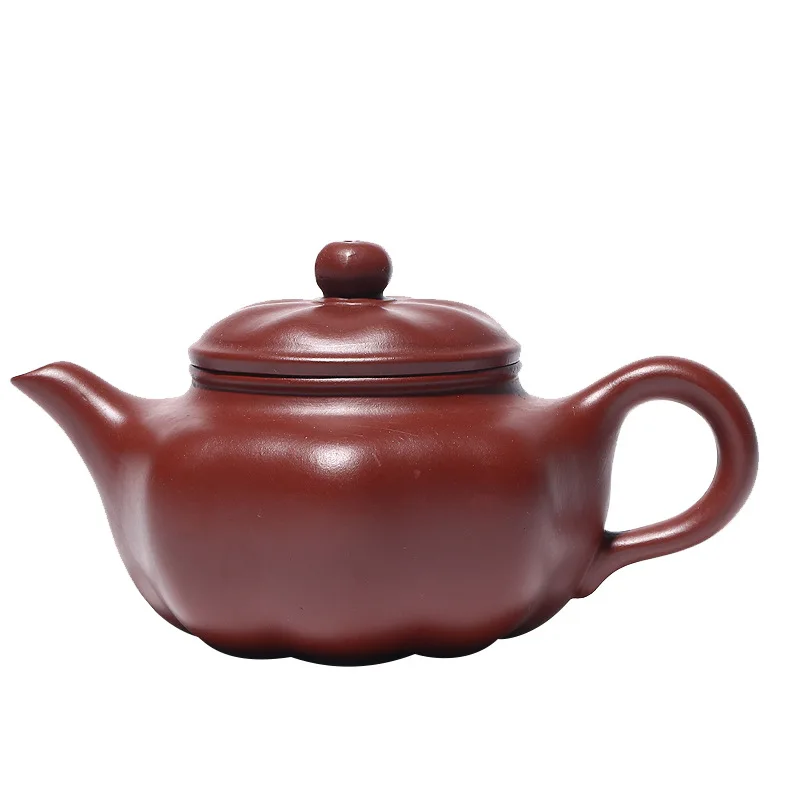 

Zisha teapot raw material Dahongpao eight faceted exquisite tea set gift teapot