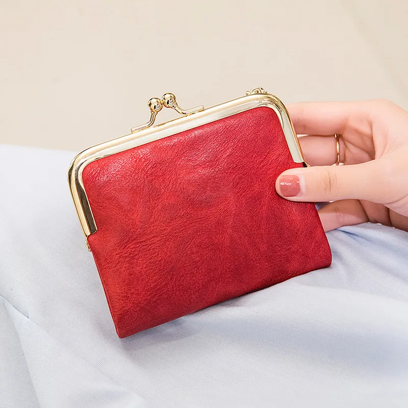 

Fashion Retro Women Wallet Small Cute Coin Purse Short Cards Holder Wallets Female Short Folding Procket Clutch Purses Carteira