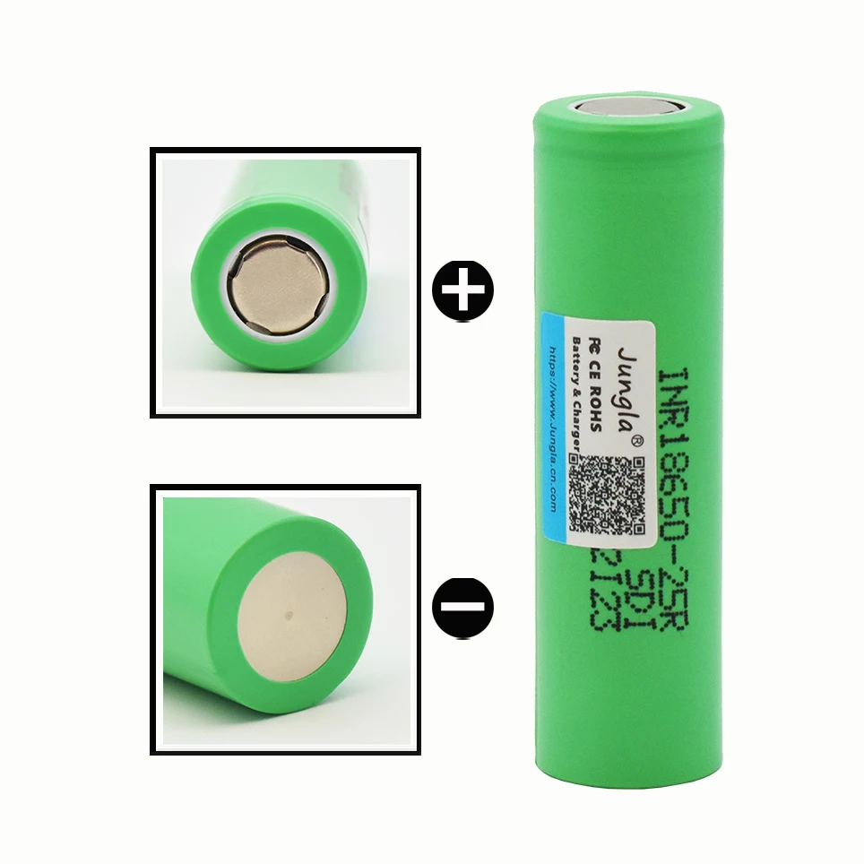 18650 25R Батарея forSamsung INR1865025R 20A разряда литиевые батареи 2500mAh Блок питания для