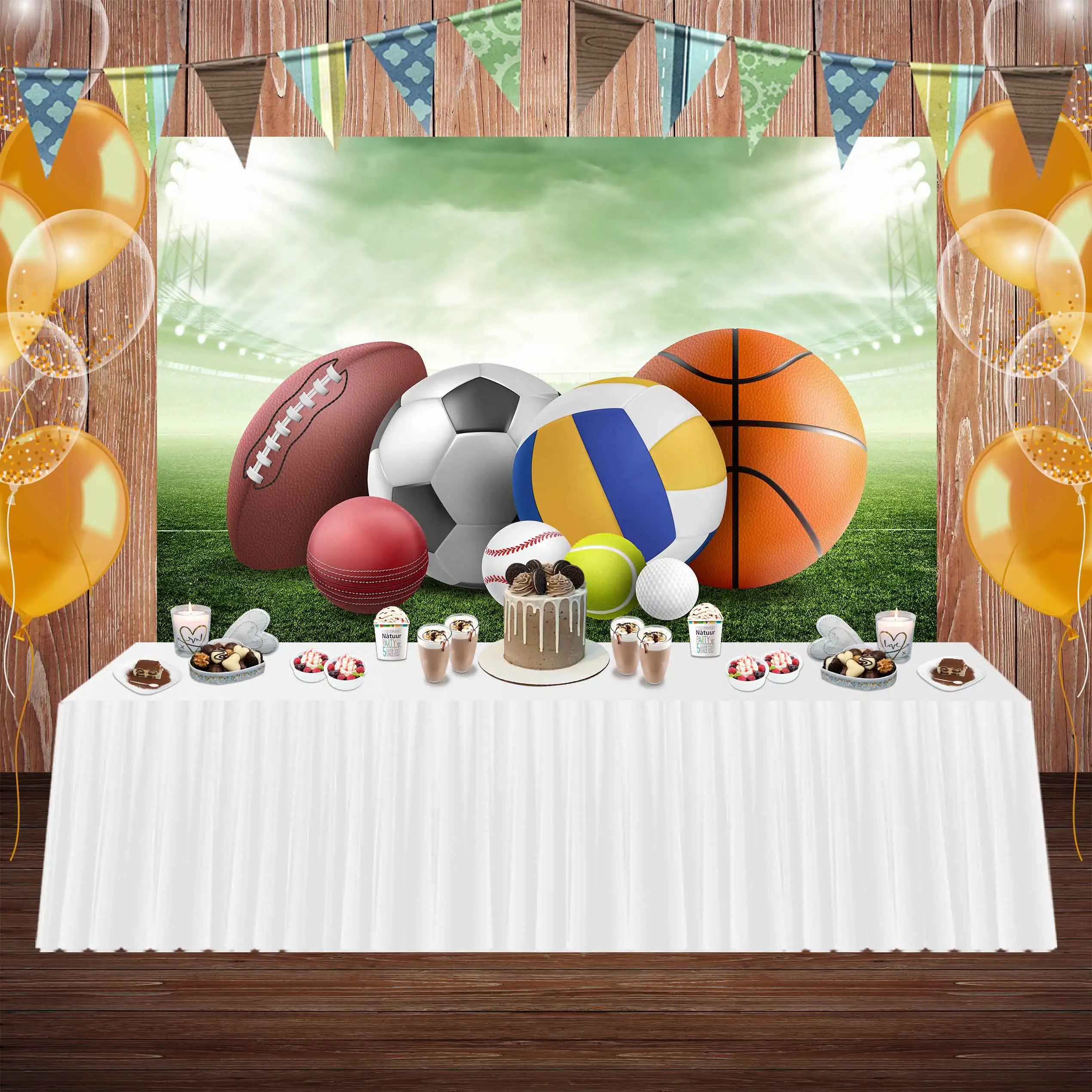 

Фон для фотосъемки с изображением стадиона мальчика звезды вечевечерние НКИ детского душа баскетбола спорта футбола на день рождения