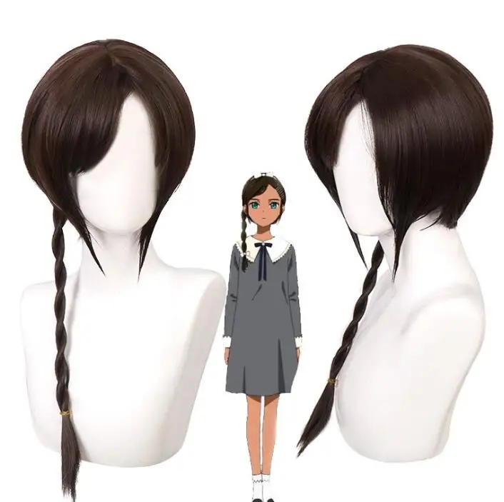 

65CM Anime WONDER EGG PRIORITY Aonuma Neiru Braid Wig Cosplay Costume Heat Resistant Synthetic Hair Women Wigs