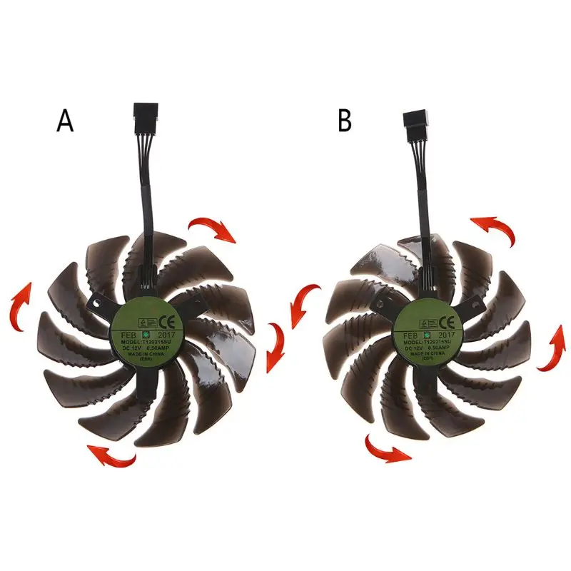 

T129215SU 85mm Cooling Fan Cooler for Gigabyte Geforce GTX 1050 1050TI 1060 1070 U1JA