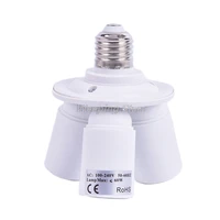 3 in 1 e27 base socket splitter light lamp bulb adapter holder converter 110v 230v