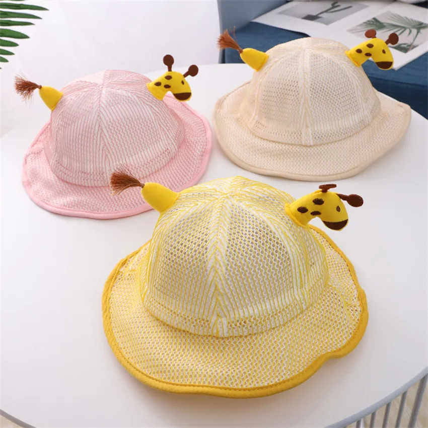 

Летняя шляпа для детей, забавная, милая, дышащая, сетчатая, женская, наружная, солнцезащитная, с УФ-защитой, детские шапки
