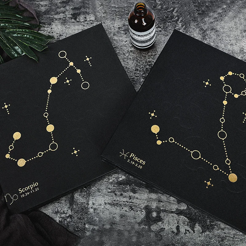 

PA34 12 constellations Photo album DIY handmade creative couple romantic souvenir album sticker family film photo album