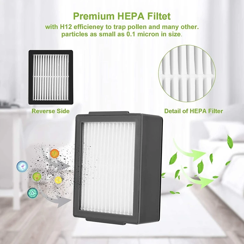 

32Pcs E7 I7 I7+ I3 I6+ I8 E5 E6 Vacuum Cleaner, Replenishment Kit - 3 Set Roller Brushes,8 Filters,8 Side Brushes