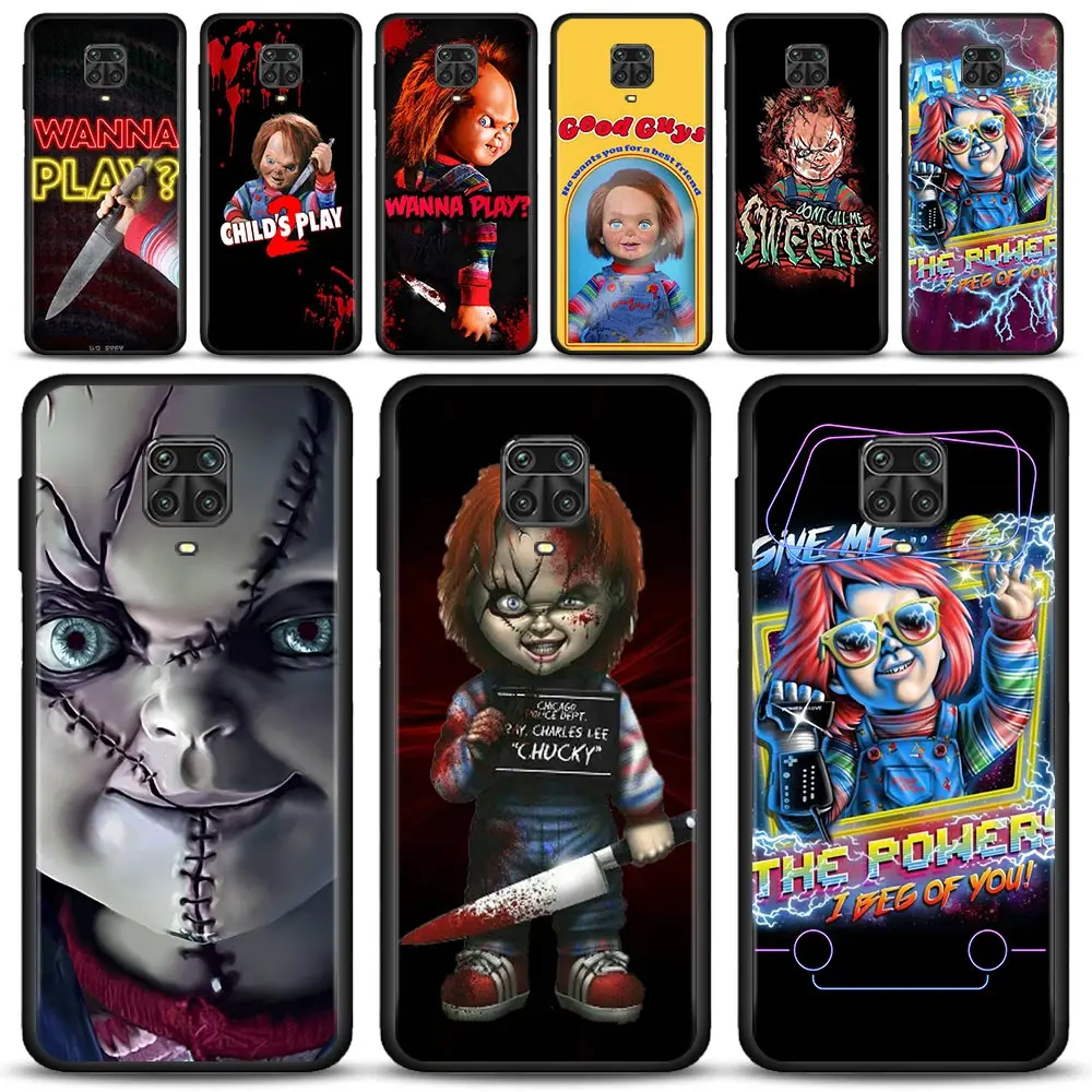 

SmartPhone Case For Xiaomi Redmi Note 9S 9 8 11 10 Pro Max Lite 9C 9A Note 8T 9T 7A Silicone Coque Horro Movie Chucky