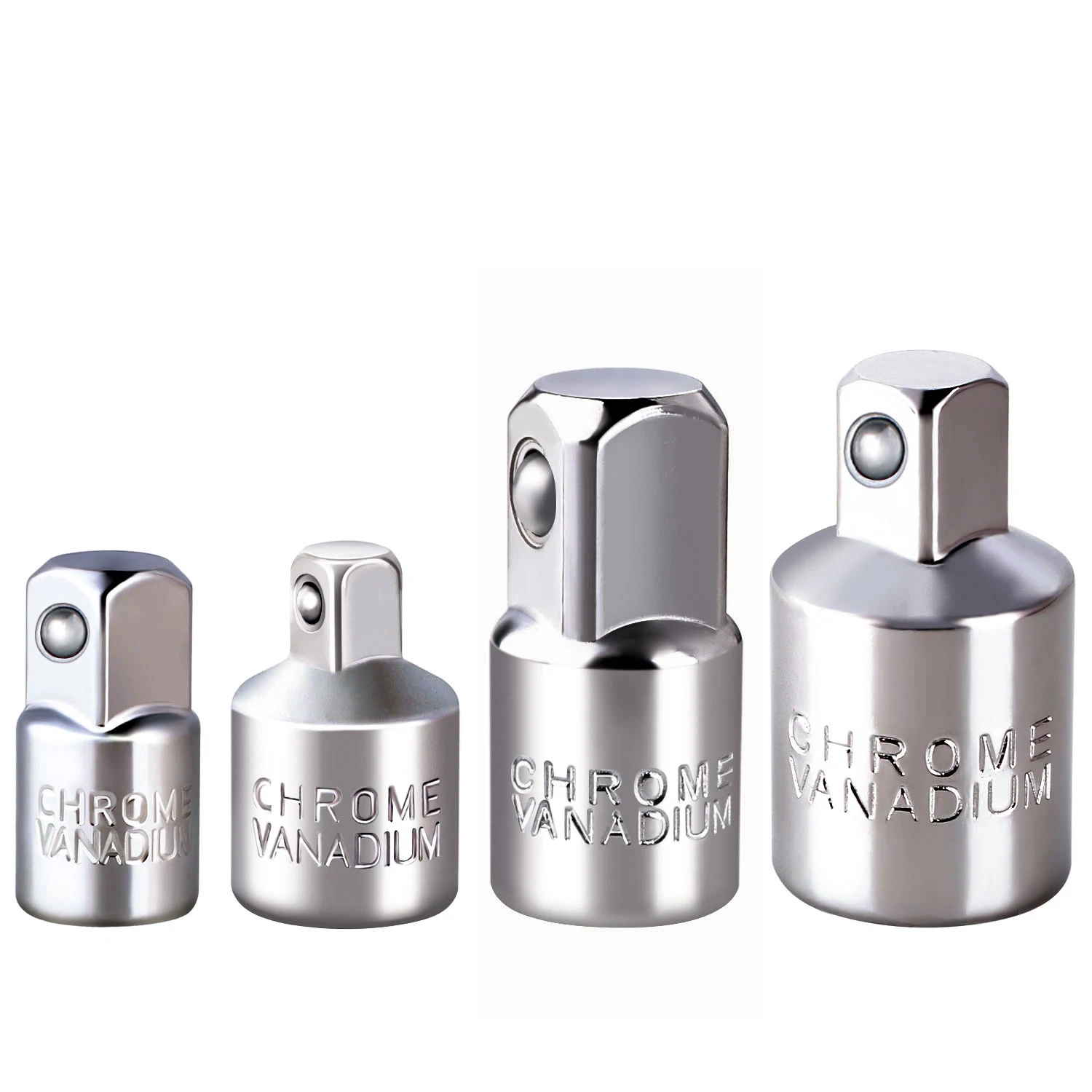 

4 Pcs Square Ratchet Socket Adapter Reducer Converter Sets Kit, 1/4 Inch, 3/8 Inch, 1/2 Inch Driver Conversions in Auto and Cons