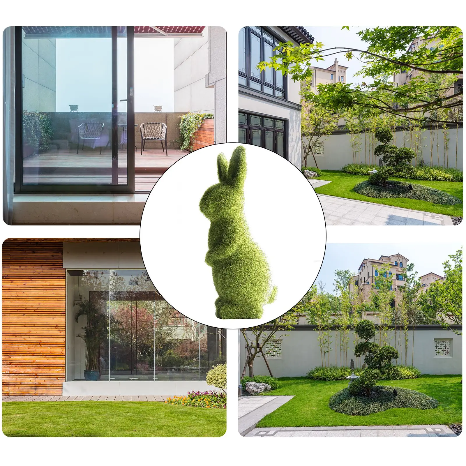 Искусственные растения зеленый декоративный Пасхальный кролик симпатичные