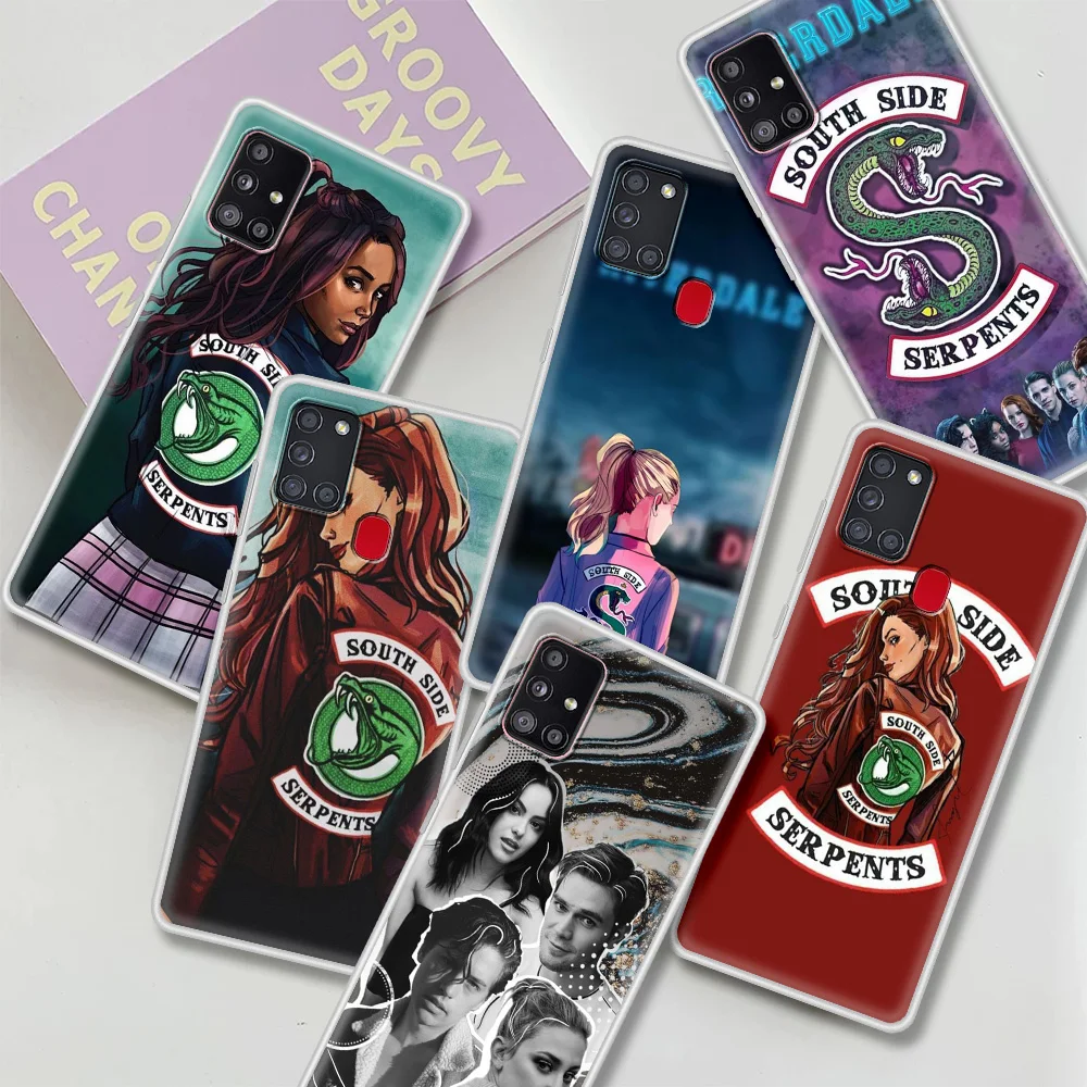 

Case For Samsung Galaxy A51 A71 A31 A21s A12 A11 A41 A52 A32 5G Matte Frosted Soft Phone Cover Fundas Riverdale South Serpents