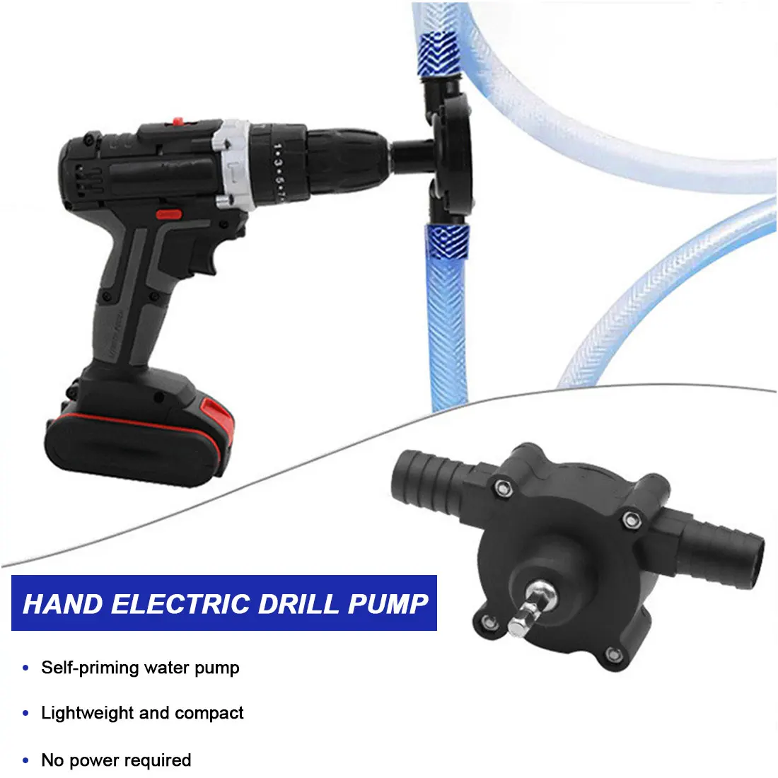 Насос для дизельной жидкости водяной насос с электродрелью портативный ручной