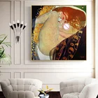 Скандинавские картины на холсте Густава Климта даны репродукция плакаты и принты настенные картины для гостиной домашний декор