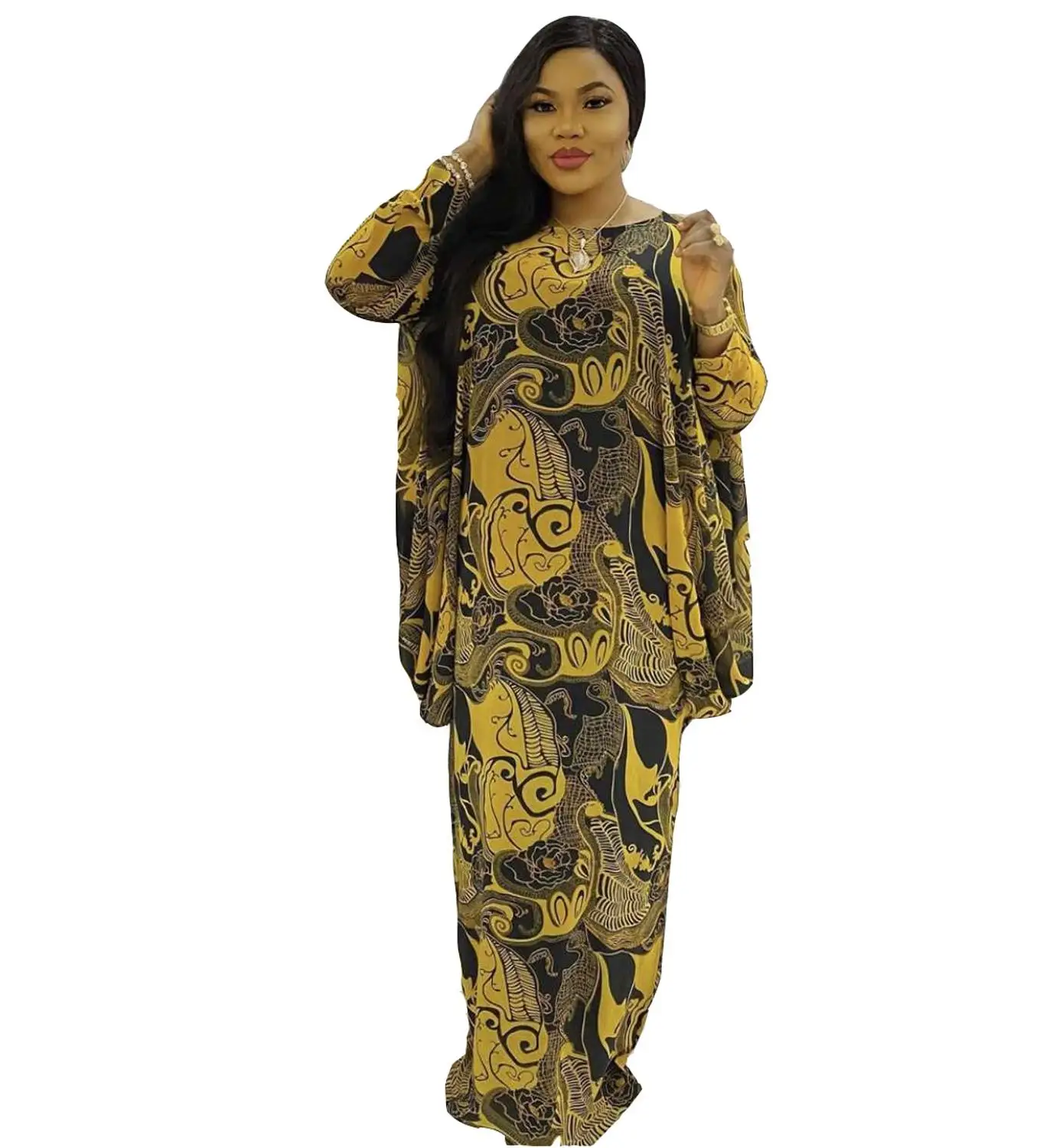 

African Design Dashiki Dress Print Abaya Hijab Bandage Plus Size Maxi Bazin Vintage Long Robe Gowns Sexy Lady Party Fairy Dreams