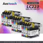Aecteach новые сменные Чернила для Brother LC223 LC 223 LC223 XL чернильный картридж для DCP-J4120DW MFC-J4420DW J4620DW 4625DW