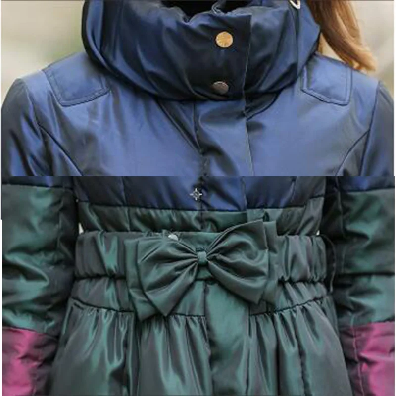 Женский зимний пуховик новинка большой размер тонкий длинный стоячий воротник