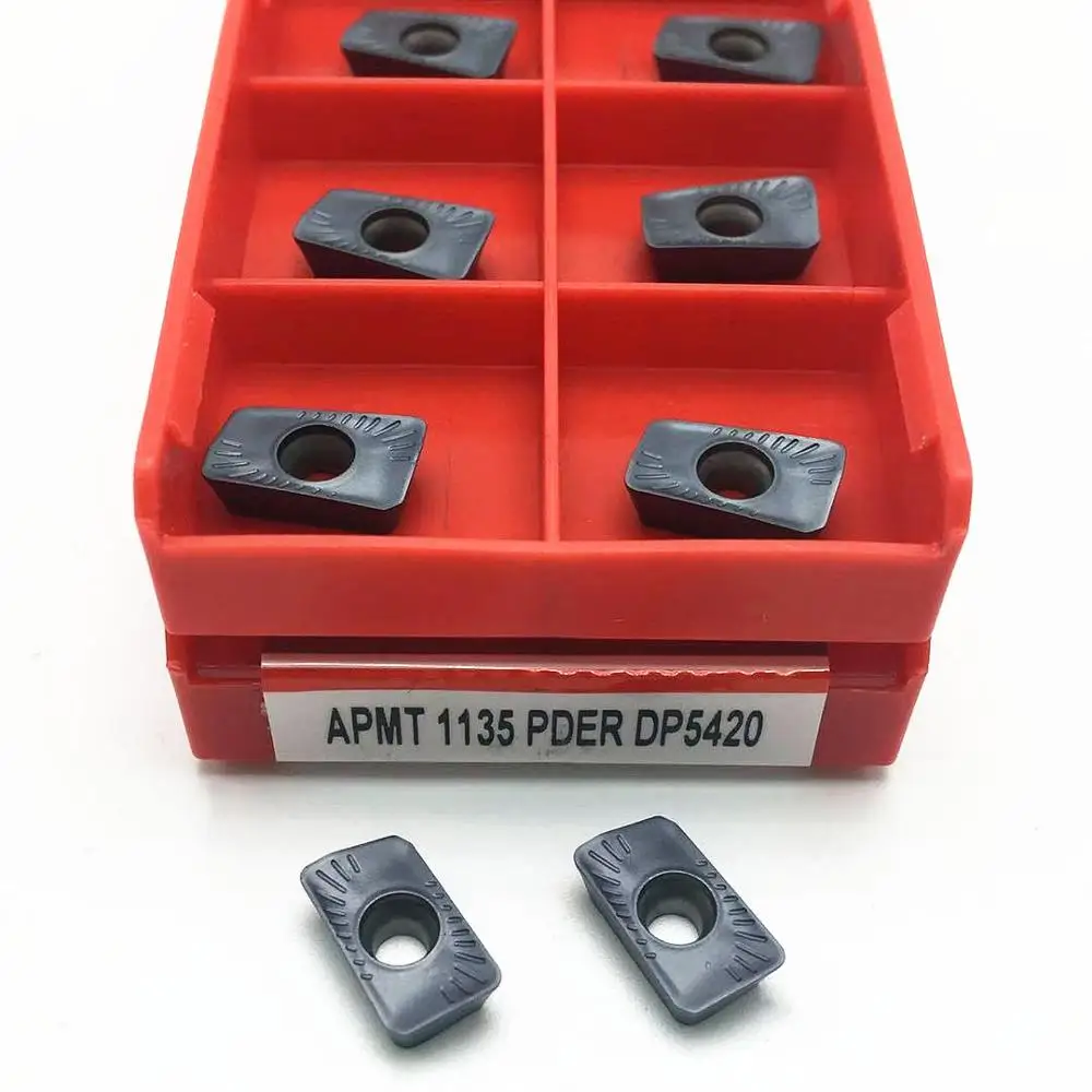 

20pcs Lathe Tool APMT1135 PDER DP5420 End Face CNC Turning Tool Carbide Blade APMT 1135 Milling Tool APMT1135 DP5420