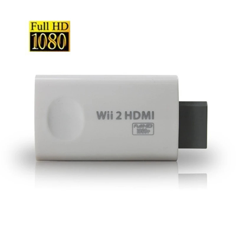 Wii к конвертеру HDMI адаптер FullHD 1080P ТВ аудио 3 5 мм поддерживает WII игровой консоли