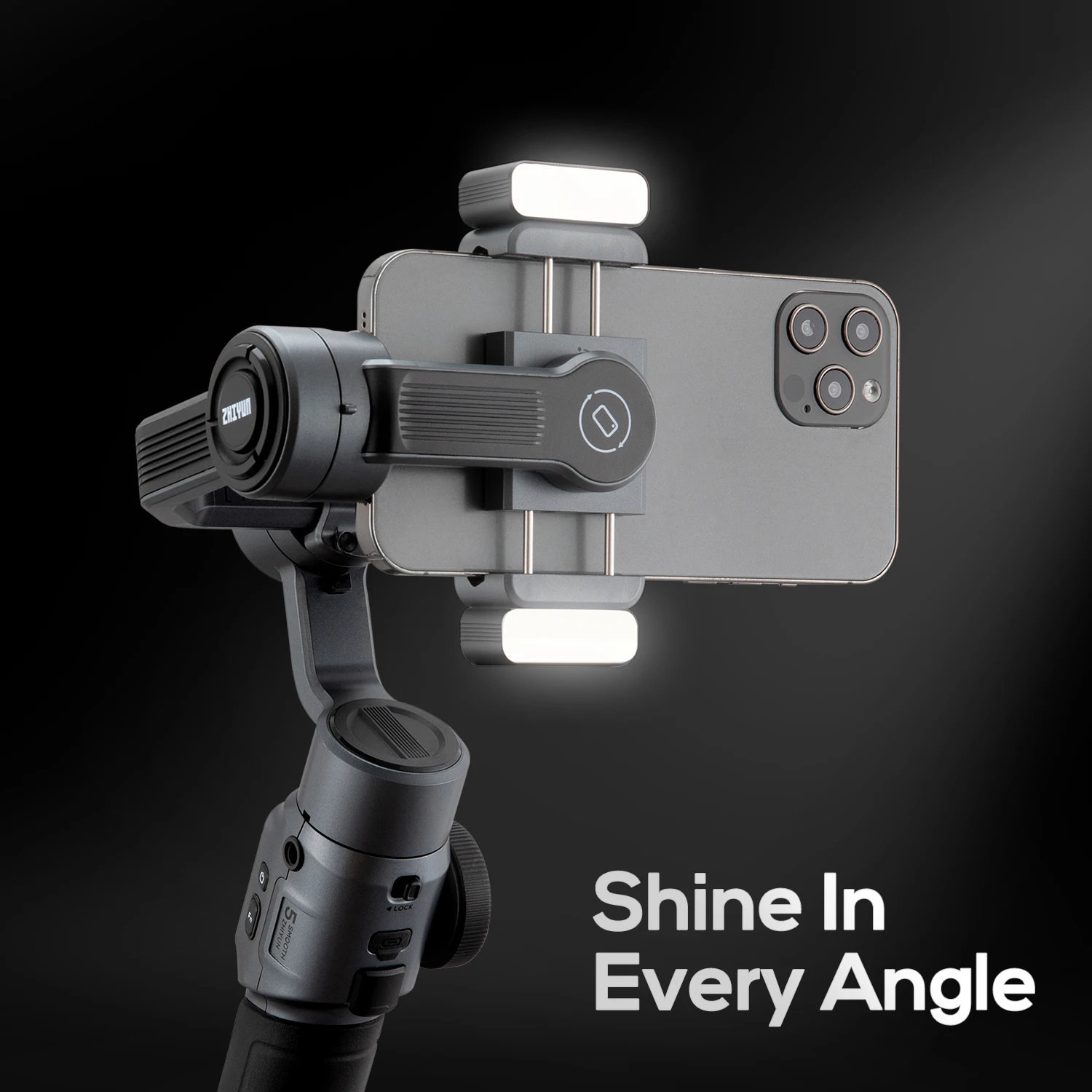 zhiyun smooth 5 smartphone gimbal 3 axis handheld stabilizer gimbals for iphone 13 prosamsunghuaweixiaomi free global shipping