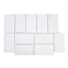 Сменный блок для блокнота А5А6А7, спиральный Ежедневник для переплета, внутренняя страница, для бумаги, для молочных продуктов, еженедельный и Ежемесячный план для выполнения линий, в точку