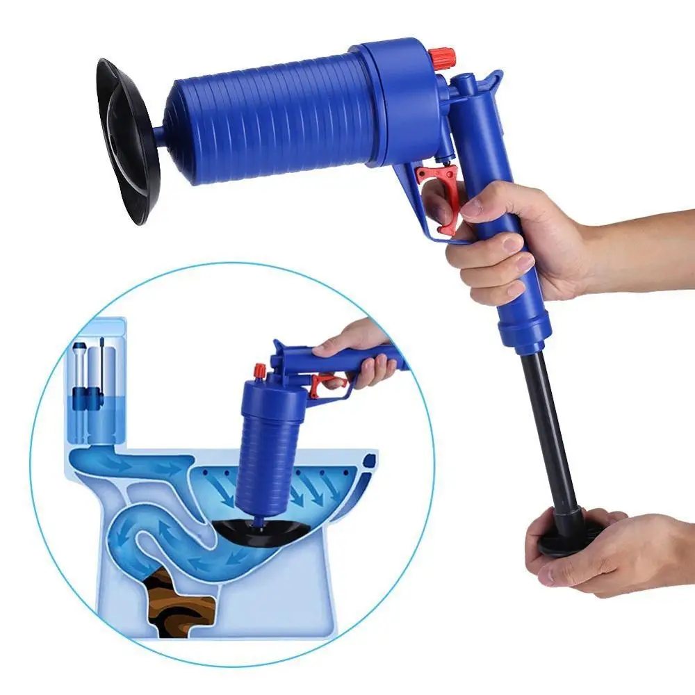 Desatascador Manual de alta presi&oacute;n, herramienta de bomba de dragado de tuber&iacute;as, desatascador de desag&uuml;e, desatascador de inodoro de ba&ntilde;o-2
