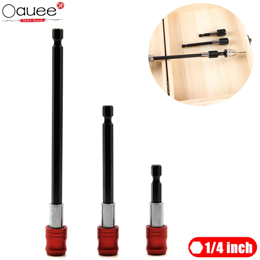 

3Pcs 1/4 Inch Hex Shank Screwdriver Bit Quick Release Holder Extension Bar 60mm 100mm 150mm Carpenter Woodworking Tools