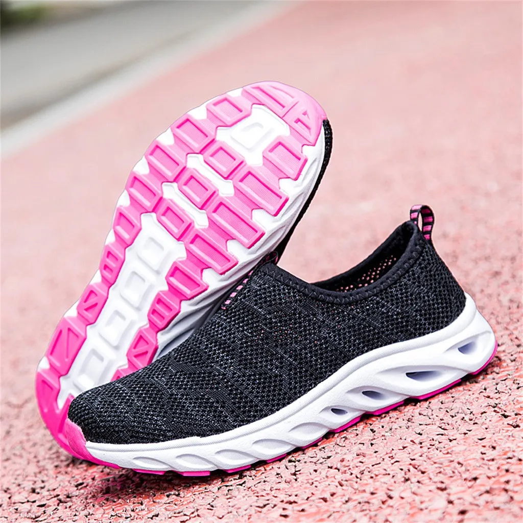 

SAGACE 2019 Women Sneakers Vulcanized Shoes Mesh Sneaker Women Spring Autumn Slip On Flat Shoe Women Loafers Sport Walking Flats