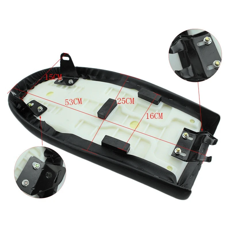 Винтажное сиденье для мотоцикла кафе седло верблюда винтажное Honda Cb125S Cb200 Cb350 Cl350