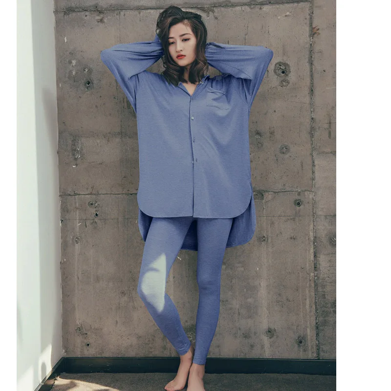 Пижамный комплект Женские Модальные осенние новые колготки из трех предметов