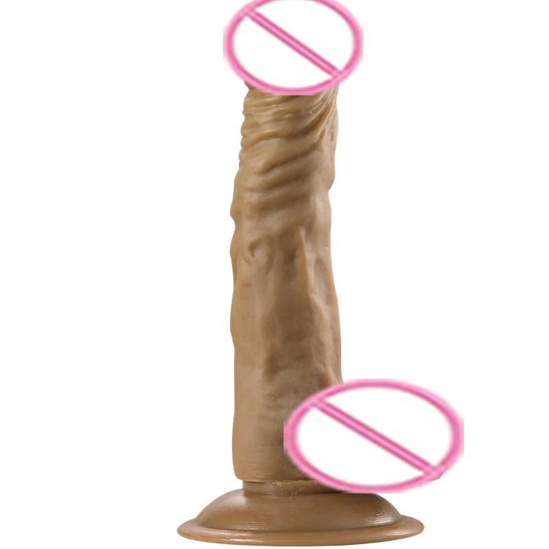 Audlt Products Lifelike Skin Flesh Black Brown Color Huge Penis Masturbate Women Sex Toy Dick | Dildos