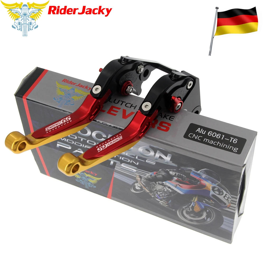 Germany Flag color For BMW R1200GS Adventure 2006-2013 2009 2010 2011 2012 Motorcycle CNC Folding Extendable Brake Clutch Levers