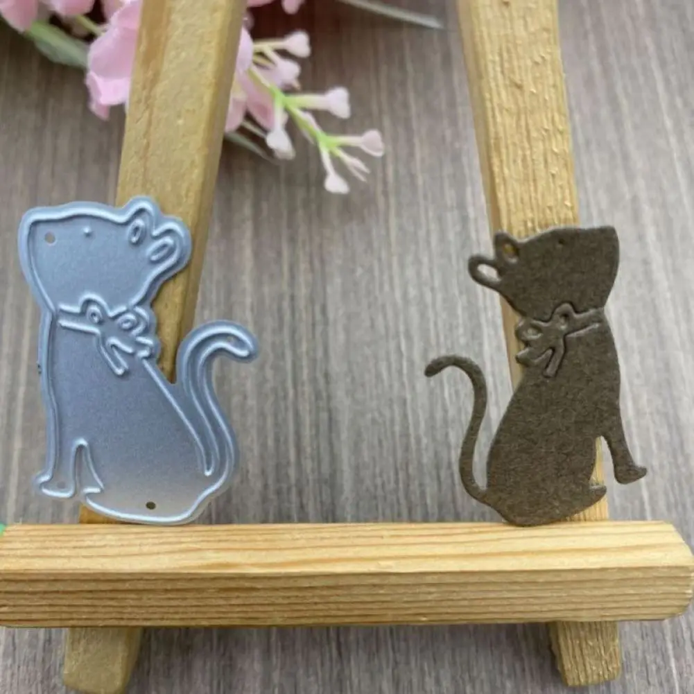 Рамка мышка с изображением животного металлические трафареты для вырезания