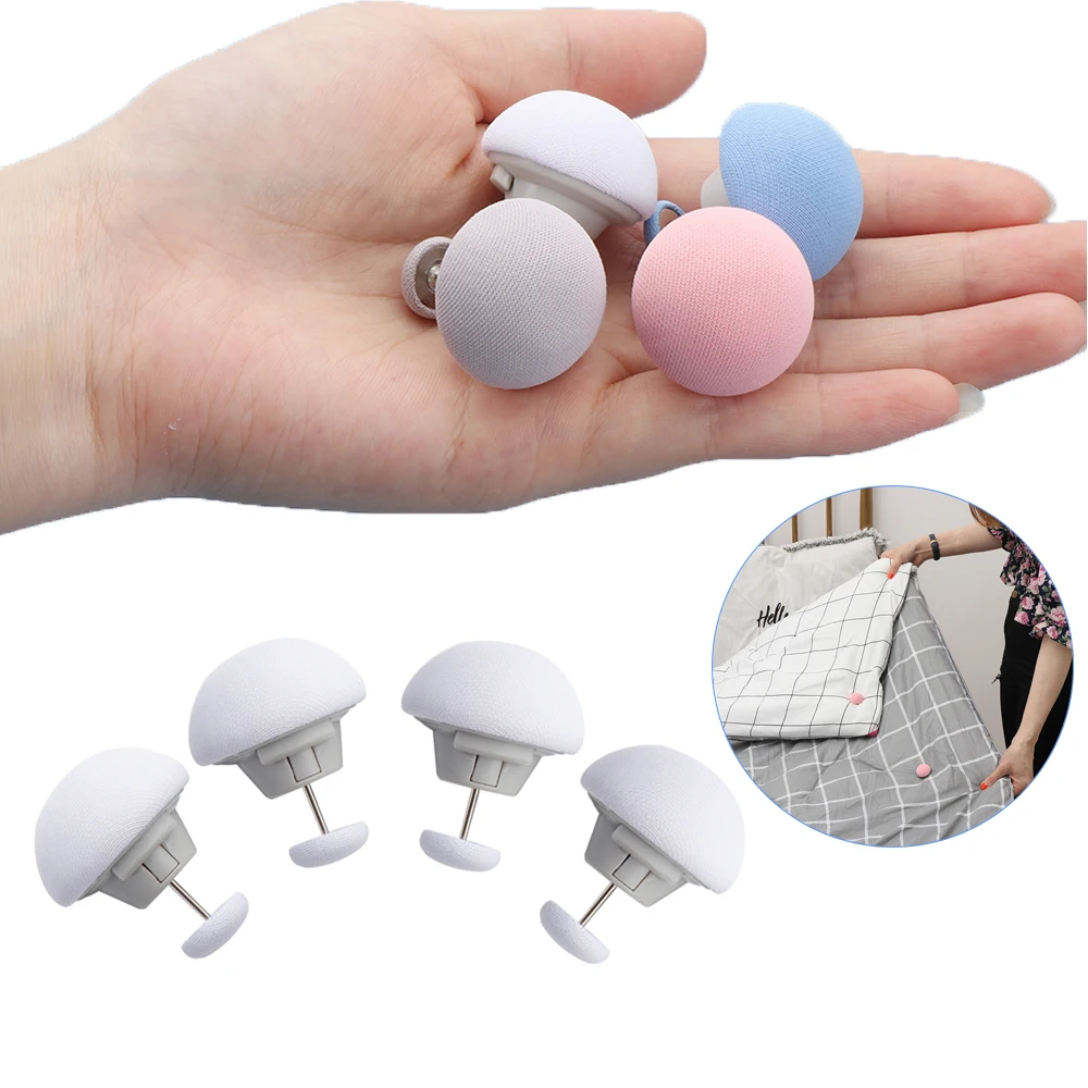 4 шт./компл. нескользящий держатель для одеял в виде грибов хлопковая ткань ABS