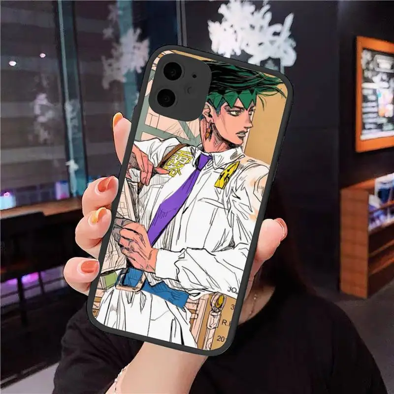 

Jotaro Kujo Jojo's Bizarre Adventure Phone Case For iphone 12 11 8 7 plus mini x xs xr pro max matte transparent cover