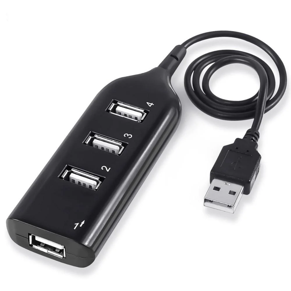 

Разветвитель usb-хаб 2,0, мультиusb-порт, 4-портовый концентратор, высокоскоростной USB-концентратор, адаптер, подходит для ПК, аксессуаров для ноу...