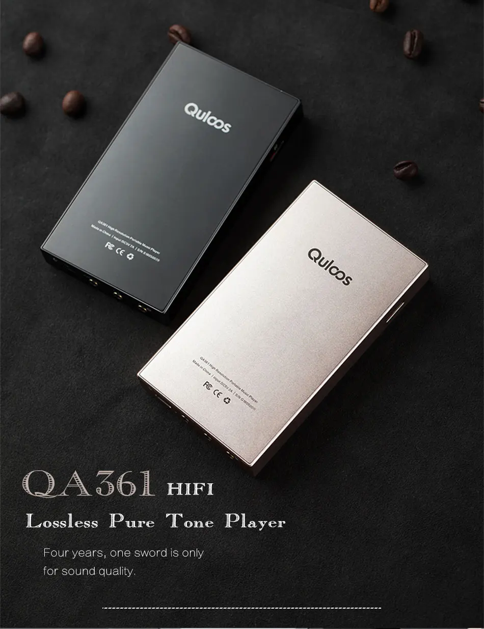Quloos QLS QA361HiFi портативный плеер без потерь Музыкальный мастер лента чистый тон MP3-плеер DSD жесткое решение AK4495SEQ