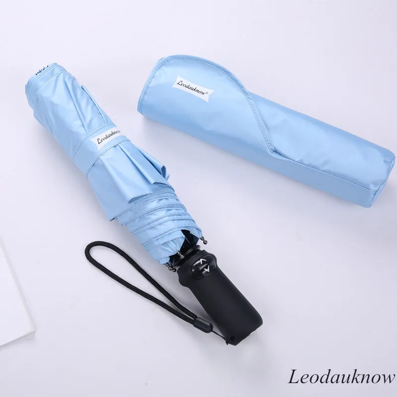 Ультралегкий полностью автоматический дорожный Зонт Leodauknow с защитой от УФ лучей