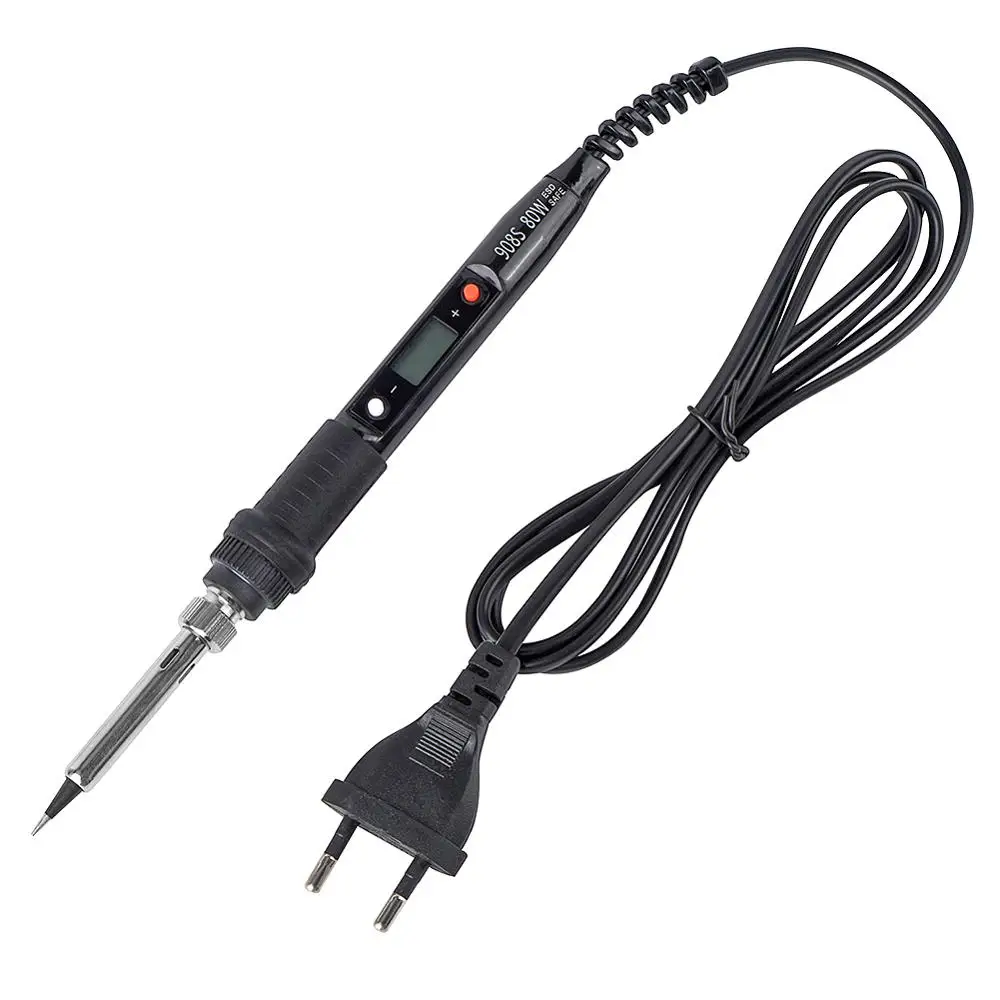 908S Электрический паяльник Комплект 80W 220V 110V Температура ЖК-дисплей Регулируемый