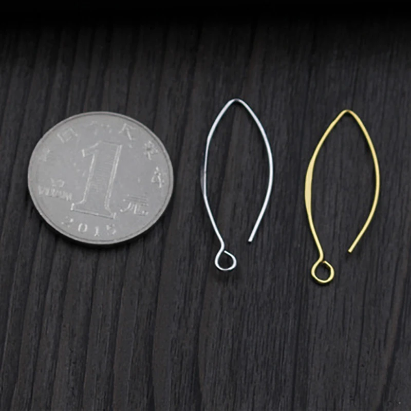 1Pair 925 Sterling Silver Color DIY Ear Hook Fittings Making For Jewelry Hook Earrings Accessories Supplies Wholesale