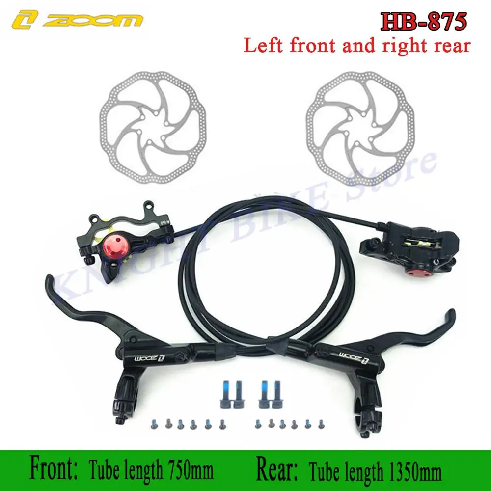 Велосипедный тормоз ZOOM New HB-875 mtb Hydraulic Disc 800мм/1450мм MT200 Mountain Upgrade MT315 MT615.