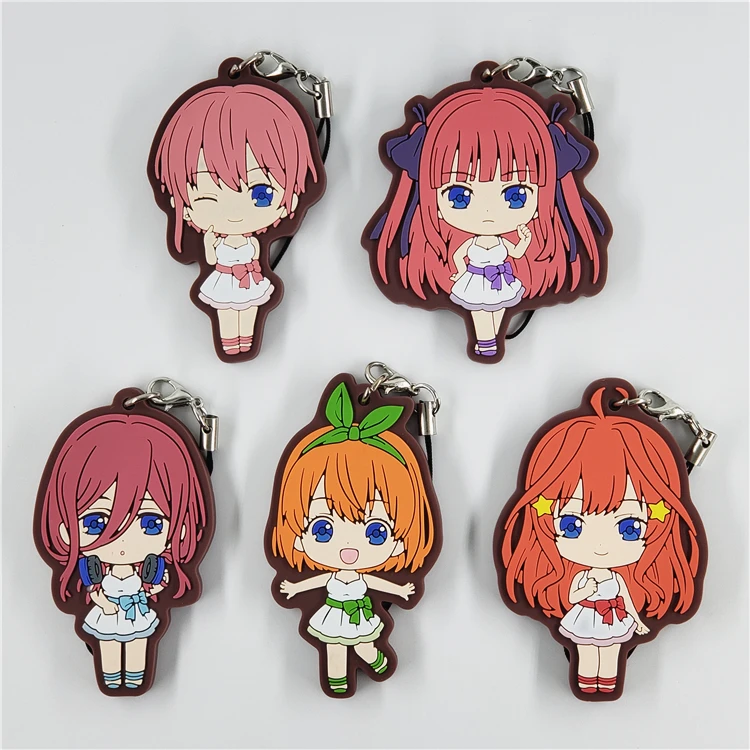 Брелок для ключей из мультфильма аниме Накано ичика Мику йотсуба ицуки |