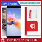 Оригинальный ЖК-дисплей для Huawei Honor 7X, сенсорный экран, дигитайзер в сборе, сменный экран для Huawei Honor 7X, искусственная кожаL22